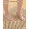 image:imageSmiry Bathroom Rugs Set 2 Piece59x36 Plus 30x20 Extra Soft Absorbent Bath Mats Non Slip Machine Washable Quick Dry Bath Rugs for Bathroom Floor Tub Shower BlackampBrown