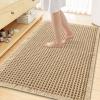 image:imageSmiry Bathroom Rugs Set 2 Piece59x36 Plus 30x20 Extra Soft Absorbent Bath Mats Non Slip Machine Washable Quick Dry Bath Rugs for Bathroom Floor Tub Shower BlackampBrown