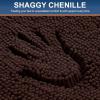 image:imageSmiry Front Door Mat Outside Entrance Brown 295 x 17 and Luxury Chenille Bathroom Rugs Brown 30 x 20 2 Item Bundle