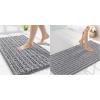 image:imageSmiry Bathroom Rugs 30x2047X24 Extra Soft Absorbent Shaggy Chenille Bath Mats Machine Washable Dry Quickly NonSlip Plush for Tub Shower and Floor Home Decor Accessories Grey