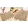 image:imageSmiry Bathroom Rugs Set 2 Piece59x36 Plus 30x20 Extra Soft Absorbent Bath Mats Non Slip Machine Washable Quick Dry Bath Rugs for Bathroom Floor Tub Shower BlackampBrown