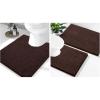 image:imageSmiry Chenille Bathroom Rugs 24x16 and UShaped Toilet Bath Rugs 24x2024x20 Extra Soft and Absorbent Shaggy Bath Mat Machine Washable NonSlip Plush Carpet Brown