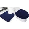 image:imageSmiry Toilet Rugs UShape 20x20 and Toilet Lid Cover 175x15 Soft and Absorbent Bath Mat Machine Washable NonSlip Plush Carpet Runner for Tub Shower and Floor Home Decor Navy Blue