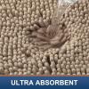 image:imageSmiry Bathroom Mats and UShaped Toilet Rug Set Machine Wash Dry Non Slip Absorbent Shaggy Bath Rug for Bath Room Shower and Tub 30 x 2016 x 24 U Shaped 20 x 20 Beige