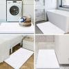 image:imageSmiry Bathroom Mats and UShaped Toilet Rug Set Machine Wash Dry Non Slip Absorbent Shaggy Bath Rug for Bath Room Shower and Tub 30 x 2016 x 24 U Shaped 20 x 24 White