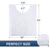 image:imageSmiry Bathroom Mats and UShaped Toilet Rug Set Machine Wash Dry Non Slip Absorbent Shaggy Bath Rug for Bath Room Shower and Tub 30 x 2016 x 24 U Shaped 20 x 24 White