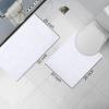 image:imageSmiry Bathroom Mats and UShaped Toilet Rug Set Machine Wash Dry Non Slip Absorbent Shaggy Bath Rug for Bath Room Shower and Tub 30 x 2024 x 16 U Shaped 20 x 24 White