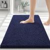 image:imageSmiry Bathroom Rugs 30X2030X20 Extra Soft Absorbent Shaggy Chenille Bath Mats Machine Washable Dry Quickly NonSlip Plush for Tub Shower and Floor Home Decor Accessories Navy Blue