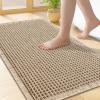 image:imageSmiry Bathroom Rugs Set 2 Piece30x20 Plus 24x17 Extra Soft Absorbent Bath Mats Non Slip Machine Washable Quick Dry Bath Rugs for Bathroom Floor Tub Shower Brown