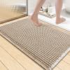 image:imageSmiry Bathroom Rugs Set 2 Piece36x24 Plus 30x20 Extra Soft Absorbent Bath Mats Non Slip Machine Washable Quick Dry Bath Rugs for Bathroom Floor Tub Shower BrownampCream