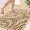 image:imageSmiry Bathroom Rugs Set 2 Piece40x32 Plus 30x20 Extra Soft Absorbent Bath Mats Non Slip Machine Washable Quick Dry Bath Rugs for Bathroom Floor Tub Shower Brown