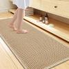image:imageSmiry Bathroom Rugs Set 2 Piece47x24 Plus 30x20 Extra Soft Absorbent Bath Mats Non Slip Machine Washable Quick Dry Bath Rugs for Bathroom Floor Tub Shower Brown