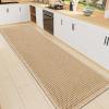 image:imageSmiry Bathroom Rugs Set 2 Piece72x17 Plus 30x20 Extra Soft Absorbent Bath Mats Non Slip Machine Washable Quick Dry Bath Rugs for Bathroom Floor Tub ShowerBrown