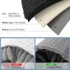 image:imageSmiry Bathroom Rugs and Mats Set of 5 Non Slip Absorbent Shaggy Bath Rug for Tub Shower and Bath Room 30x2024x1630x2024x1624x20 Black
