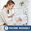 image:imageSmiry Chenille Bathroom Rugs 24x16 and Round 30x30 Extra Soft and Absorbent Shaggy Bath Mat Machine Washable NonSlip Plush Carpet White