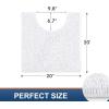 image:imageSmiry Chenille Bathroom Rugs 24x16 and UShaped Toilet Bath Rugs 20x20 Extra Soft and Absorbent Shaggy Bath Mat Machine Washable NonSlip Plush Carpet White