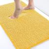 image:imageSmiry Chenille Bathroom Rugs 24x16 and UShaped Toilet Bath Rugs 24x20 Extra Soft and Absorbent Shaggy Bath Mat Machine Washable NonSlip Plush Carpet Yellow