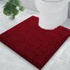 image:imageSmiry Chenille Bathroom Rugs 30x20 and UShaped Toilet Bath Rugs 20x20 Extra Soft and Absorbent Shaggy Bath Mat Machine Washable NonSlip Plush Carpet Burgundy