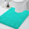 image:imageSmiry Chenille Bathroom Rugs 30x20 and UShaped Toilet Bath Rugs 24x20 Extra Soft and Absorbent Shaggy Bath Mat Machine Washable NonSlip Plush Carpet Turquoise