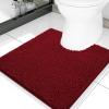 image:imageSmiry Chenille Bathroom Rugs 30x2024x16 and UShaped Toilet Bath Rugs 20x20 Extra Soft and Absorbent Shaggy Bath Mat Machine Washable NonSlip Plush Carpet Burgundy