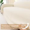image:imageSmiry Couch Cover for Dogs Washable Chenille Sofa Covers for 3 Cushion Couch Soft Sofa Slipcover for Pets Thick Sectional Furniture Protector Throw Blanket with Tassels Beige 71x118 InchBeige