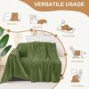 image:imageSmiry Couch Cover for Dogs Washable Chenille Sofa Covers for 3 Cushion Couch Soft Sofa Slipcover for Pets Thick Sectional Furniture Protector Throw Blanket with Tassels Grey 71x118 InchGreen