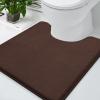 image:imageSmiry Memory Foam Bath Mat 30x20 and UShaped Toilet Bathroom Rugs 20x20 Super Soft Absorbent Non Slip Bath Rug Runner for Bathroom Floors Brown