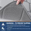 image:imageSmiry Memory Foam Bath Mat Set 30x20 and 59x24 Grey Super Soft Absorbent Bathroom Rugs Non Slip Bath Rug Runner for Shower Bathroom Floors Grey