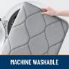 image:imageSmiry Memory Foam Bath Mat Set 30x20 and 59x24 Grey Super Soft Absorbent Bathroom Rugs Non Slip Bath Rug Runner for Shower Bathroom Floors Grey
