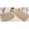 image:imageSmiry Bathroom Rugs Set 2 Piece36x24 Plus 30x20 Extra Soft Absorbent Bath Mats Non Slip Machine Washable Quick Dry Bath Rugs for Bathroom Floor Tub Shower BrownampCream