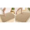 image:imageSmiry Bathroom Rugs Set 2 Piece40x32 Plus 30x20 Extra Soft Absorbent Bath Mats Non Slip Machine Washable Quick Dry Bath Rugs for Bathroom Floor Tub Shower Brown