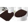 image:imageSmiry Bathroom Rugs U Shaped 24x20 and Toilet Lid Cover 175x15 Soft and Absorbent Bath Mat Machine Washable NonSlip Plush Carpet Runner for Tub Shower and Floor Home DecorBrown
