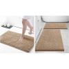 image:imageSmiry Bathroom Rugs and Mats Set of 3 Non Slip Absorbent Shaggy Bath Rug for Tub Shower and Bath Room 24x 1630 x 2030 x 20 Beige