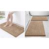 image:imageSmiry Bathroom Rugs and Mats Set of 3 Non Slip Absorbent Shaggy Bath Rug for Tub Shower and Bath Room 24x 1630 x 2036x24 Beige