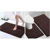 image:imageSmiry Bathroom Rugs and Mats Set of 3 Non Slip Absorbent Shaggy Bath Rug for Tub Shower and Bath Room 30x 2030x 20UShaped 24 x20 Brown