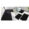 image:imageSmiry Bathroom Rugs and Mats Set of 5 Non Slip Absorbent Shaggy Bath Rug for Tub Shower and Bath Room 30x2024x1630x2024x1624x20 Black