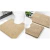 image:imageSmiry Chenille Bathroom Rugs 24x16 and UShaped Toilet Bath Rugs 20x2024x20 Extra Soft and Absorbent Shaggy Bath Mat Machine Washable NonSlip Plush Carpet Beige