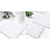 image:imageSmiry Chenille Bathroom Rugs 24x16 and UShaped Toilet Bath Rugs 24x2024x20 Extra Soft and Absorbent Shaggy Bath Mat Machine Washable NonSlip Plush Carpet White