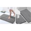 image:imageSmiry Chenille Bathroom Rugs 30x2024x16 and UShaped Toilet Bath Rugs 24x20 Extra Soft and Absorbent Shaggy Bath Mat Machine Washable NonSlip Plush Carpet Dark Grey