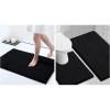 image:imageSmiry Chenille Bathroom Rugs 30x2030x20 and UShaped Toilet Bath Rugs 24x20 Extra Soft and Absorbent Shaggy Bath Mat Machine Washable NonSlip Plush Carpet Black