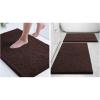 image:imageSmiry Chenille Bathroom Rugs and Mats Set of 3 Non Slip Absorbent Shaggy Bath Rug for Tub Shower and Bath Room 24 x 1624 x 1630 x 20 Brown