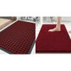 image:imageSmiry Front Door Mat Outside Entrance Red 295 x 17 and Luxury Chenille Bathroom Rugs Red 30 x 20 2 Item Bundle