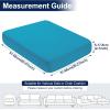 image:imageSmiry Waterproof Patio Cushion Covers Stretch Outdoor Couch Slipcovers Replacement Washable Furniture Protector Sofa Chair Seat Cover for Dogs Pets 4 Pcs Blue GreenTeal