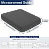 image:imageSmiry Waterproof Patio Cushion Covers Stretch Outdoor Couch Slipcovers Replacement Washable Furniture Protector Sofa Chair Seat Cover for Dogs Pets 4 Pcs Blue GreenDark Grey
