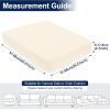 image:imageSmiry Waterproof Patio Cushion Covers Stretch Outdoor Couch Slipcovers Replacement Washable Furniture Protector Sofa Chair Seat Cover for Dogs Pets 4 Pcs Blue GreenBeige
