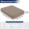 image:imageSmiry Waterproof Patio Cushion Covers Stretch Outdoor Couch Slipcovers Replacement Washable Furniture Protector Sofa Chair Seat Cover for Dogs Pets 4 Pcs Blue GreenTaupe