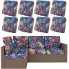 image:imageSmiry Waterproof Patio Cushion Covers Stretch Outdoor Couch Slipcovers Replacement Washable Furniture Protector Sofa Chair Seat Cover for Dogs Pets 4 Pcs Blue GreenBlue Green