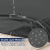 image:imageSmiry Waterproof Patio Cushion Covers Stretch Outdoor Couch Slipcovers Replacement Washable Furniture Protector Sofa Chair Seat Cover for Dogs Pets 4 Pcs Blue GreenDark Grey