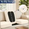 image:imageSmiry Waterproof Patio Cushion Covers Stretch Outdoor Couch Slipcovers Replacement Washable Furniture Protector Sofa Chair Seat Cover for Dogs Pets 4 Pcs Blue GreenBeige