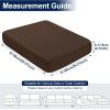 image:imageSmiry Waterproof Patio Cushion Covers Stretch Outdoor Couch Slipcovers Replacement Washable Furniture Protector Sofa Chair Seat Cover for Dogs Pets 4 Pcs Blue GreenCoffee